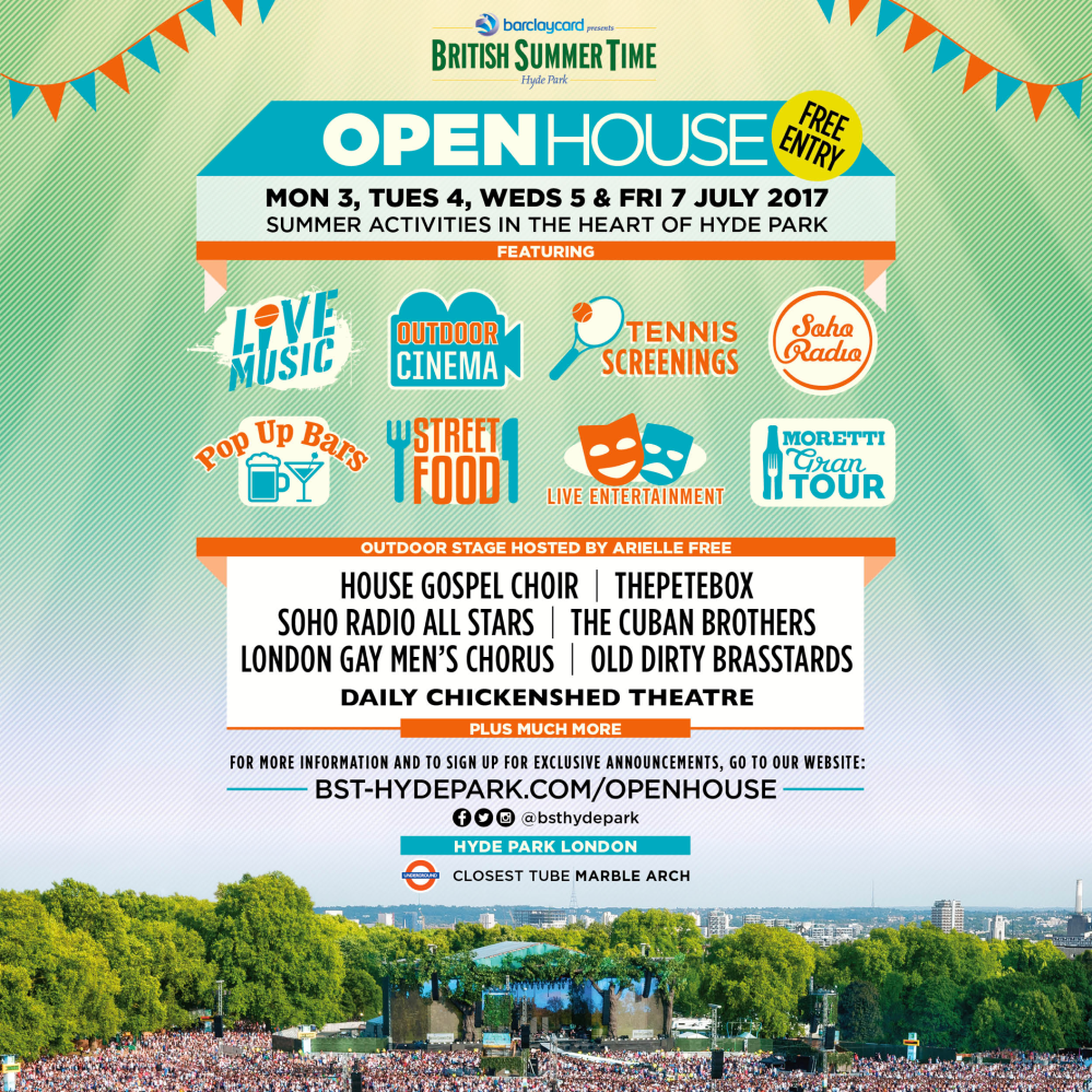 BST Open House 2017 Schedule